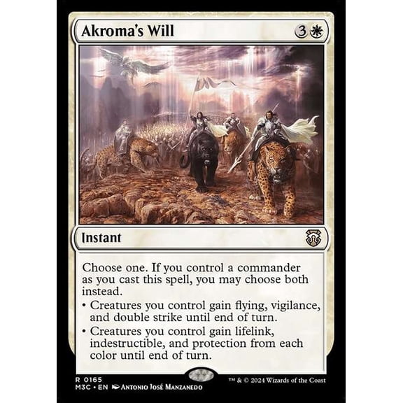 MtG Modern Horizons 3 Commander Rare Akroma's Will #165