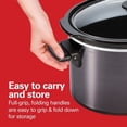 thumbnail image 3 of 10qt Slow Cooker - Gray: Large Ceramic Crockpot, 3 Settings, Stay-Cool Handles, Dishwasher-Safe Parts, 3 of 8