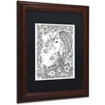 thumbnail image 2 of Trademark Fine Art "Woman 2" Canvas Art by KCDoodleArt Black Matte, Wood Frame, 2 of 4