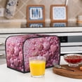 thumbnail image 6 of Uemuo Pink Glitter Heart Candy Print Toaster Cover 2 Slice, Small Kitchen Appliance Covers, Toaster Oven Cover with Loop, Bread Machine Cover Dust Cover Protection, 6 of 7