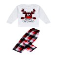 thumbnail image 4 of Ensembles de Pyjamas Assortis pour Famille Pyjamas de Noël Haut Imprimé avec Bas à Carreaux, 4 of 10