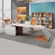 thumbnail image 2 of Luxury Console Office Desks Study Conference Desktops Storage Executive Gaming Table Modern Shelf Bureau Meuble Desk Supplies My Lux Decor Round, 2 of 10