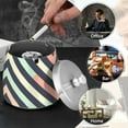thumbnail image 4 of Yayeee Ashtray with Lid for Cigarette Smokeless Stainless Steel Home Ash Holder, Isometric Green, 4 of 7