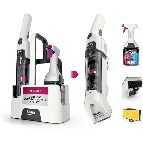 Restored Shark StainForce HX100 Cordless Portable Stain & Odor Cleaner