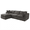 Dark Gray, Signature Plus Chenille, variant on The 4-Piece Comfy Cloud Couch, Black