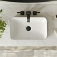 thumbnail image 3 of DV-1V0233 DeerValley Ally 19'' x 12'' Semi-Recessed Vessel Sink Rectangular Above Counter Basin Drop in Bathroom Sink, 3 of 11