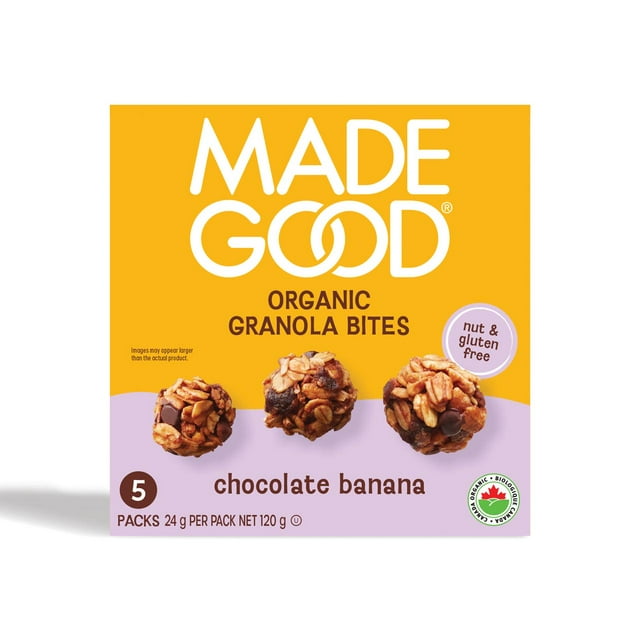 MadeGood Minis de Granola Chocolat Banane 5 Barres
