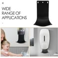 thumbnail image 2 of ABCISI 2pcs Wall Mount Soap Dispenser Drip Tray, Plastic Soap Dispenser Laundry Detergent Catcher Prevent Dripping and Spraying, Ideal for Home, Hospitals, Restaurants, and Shopping Malls (Black), 2 of 9