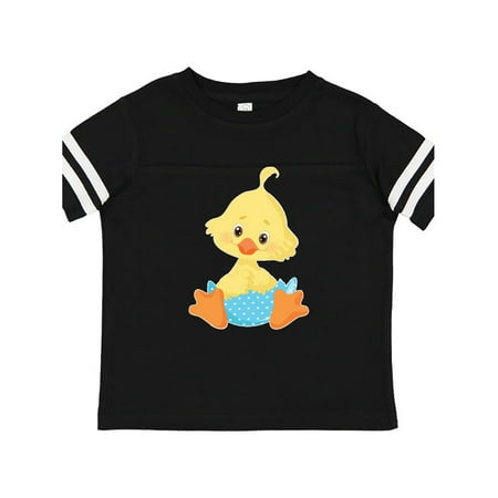

Inktastic Cute Easter Chick in Blue Easter Egg Gift Toddler Boy Girl T-Shirt