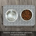 thumbnail image 3 of CounterArt "Basket Weave Print" Easy Care Waterproof Pet Feeding Mat, 3 of 6