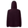 thumbnail image 2 of TriDri Womens Sherpa Fleece Quarter Zip Hoodie, 2 of 4