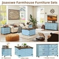 thumbnail image 7 of Joaxswe Nightstand with 3 Drawers, Bedside Table for Bedroom, Spacious Storage Cabinet for Living Room,Closet - Light Blue, 7 of 7