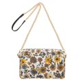 thumbnail image 2 of FORMRS Women Crossbody Purse with Chain Strap Vegan Leather Shoulder Handbag, Brown Flowers, 2 of 7