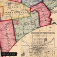 thumbnail image 2 of 1856 Chester County Pennsylvania Map - Chester County PA Map Wall Art - Also Includes Inset of Borough of West Chester PA Showing Property Tracts and Owner Names, 2 of 8