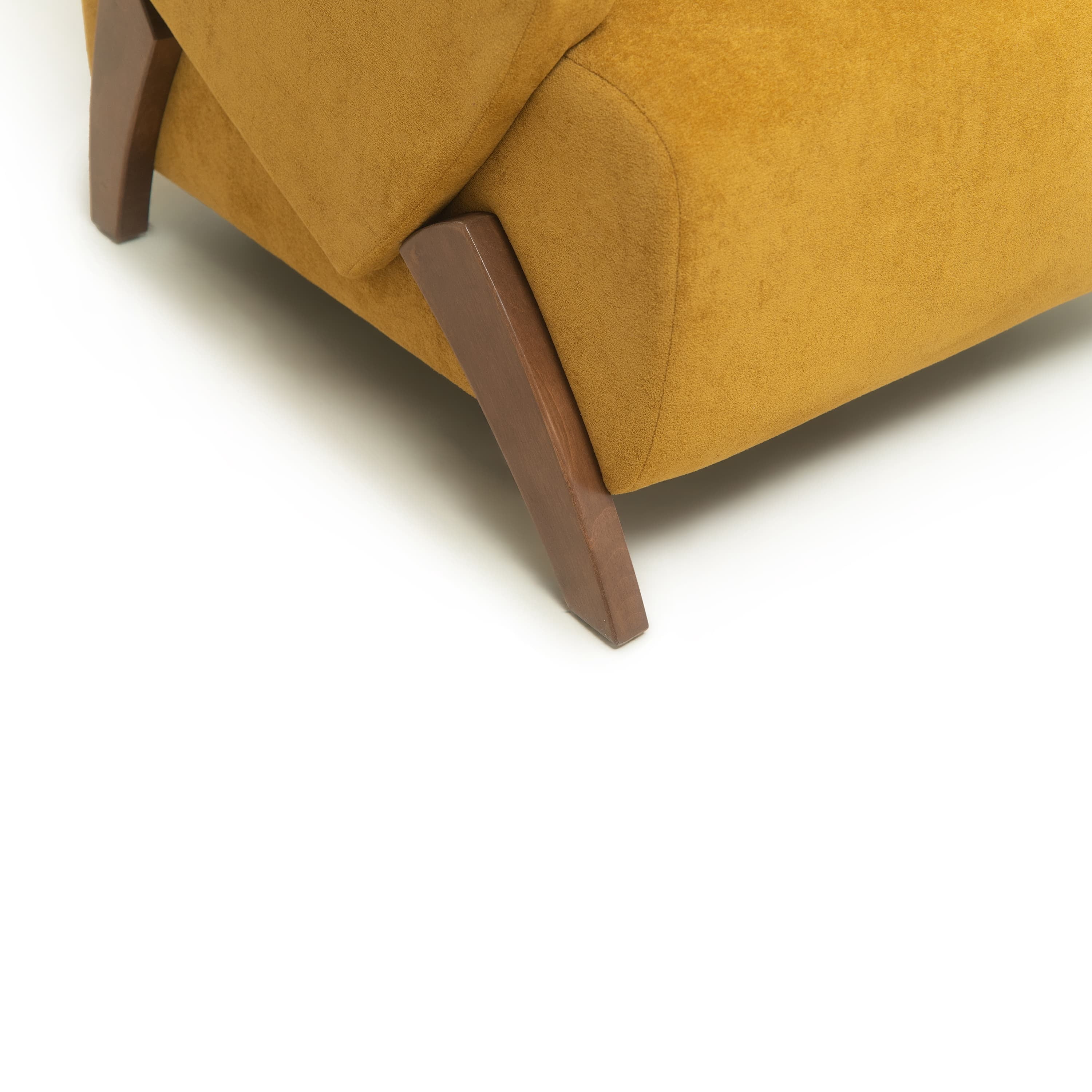 Aukfa 28" Plush Accent Chair, Upholstered Lounge Chair, Modern Reading Chair, Brown Yellow