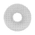 thumbnail image 2 of Almohada para perforar orejas de algodón PP, redonda, lavable, para quienes duermen de lado. Gris claro, 2 of 9