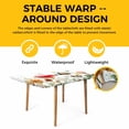 thumbnail image 4 of Mushrooms Table Cloths for 6 Foot Rectangle Tables, Spring Floral Farmhouse Botanical Watercolor Patio Waterproof Elastic Fitted Tablecloths, Washable Rectangular Table Cover for Camping, 4 of 8
