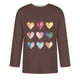thumbnail image 3 of Camisas de Manga Larga para los Hombres Día de San Valentín Impresión Cuello Redondo Moda Casual, Mezcla de Poliéster de Lino de Algodón para Primavera Verano, 3 of 8