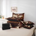 thumbnail image 6 of Catabedysis Rustic Camping 7-Piece Twin Bedding,Wildlife Camper Print Bedding Comforter Set For Boys,Natural Wood Tone,Black Reversible, 6 of 7