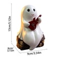 thumbnail image 2 of Cute Ghost Pumpkin Skull Glow Lamp Halloween Ornament – Handcrafted Resin Tabletop Light – Festive Vintage Halloween Decor for Fireplace Counter Halloween Party Decorations, 2 of 5