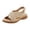 Khaki, variant on Orthopedic Sandals for Women OPen Toe Rhinestone Strap Breathable Arch Support Footbed Slingback Platform Walking Shoes Green Size 7.5