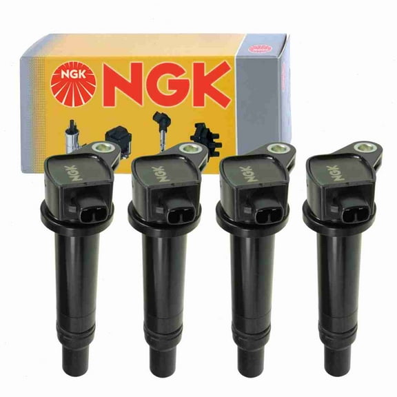 4 pc NGK 48972 Ignition Coils for 1415165 1415166 178-8290 2505-306176 27301-26640 36-8126 673-8308 8415166 E999 GN10330 IC579 UF-499 UF499 UF499T Spark Plug Wire Boot Fits select: 2006-2011 KIA RIO