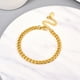 thumbnail image 4 of Pulsera de eslabones cubanos PROSTEEL de oro de 18 quilates 4.8 mm ajustable 16, 4 of 6