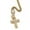 Gold, variant on 14K Gold Over Finish Simulated Diamond Iced Out Designer Holy King Jesus Christ Crucifix Cross Custom Charm Pendant Necklace, Free Chain