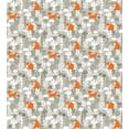 thumbnail image 3 of Ambesonne Animal Duvet Cover Sets, Fox in the Winter Forest, 2-King, Pale Sage Green Orange, 3 of 7