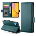 thumbnail image 5 of Designed for iPhone XR Wallet Case, with Card Slots Strong Magnetic Closure PU Leather Flip Fold Shockproof Kickstand Durable Purse Flip Case for iPhone XR - Darkgreen, 5 of 7