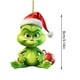 thumbnail image 3 of Adorno para árbol de Navidad Grinch con colgantes de monstruo verde divertidos y bonitos de 8cm para interiores, 3 of 5