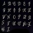 thumbnail image 2 of HOOUN Crystal Rhinestone 26 Letters Women Collar Brooch Pin Corsage Bouquet Jewelr -yy-B, 2 of 9