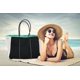 thumbnail image 2 of Bolsa de Playa Tote QOGiR de Neopreno Negra con Bolsillo Interno, 2 of 7