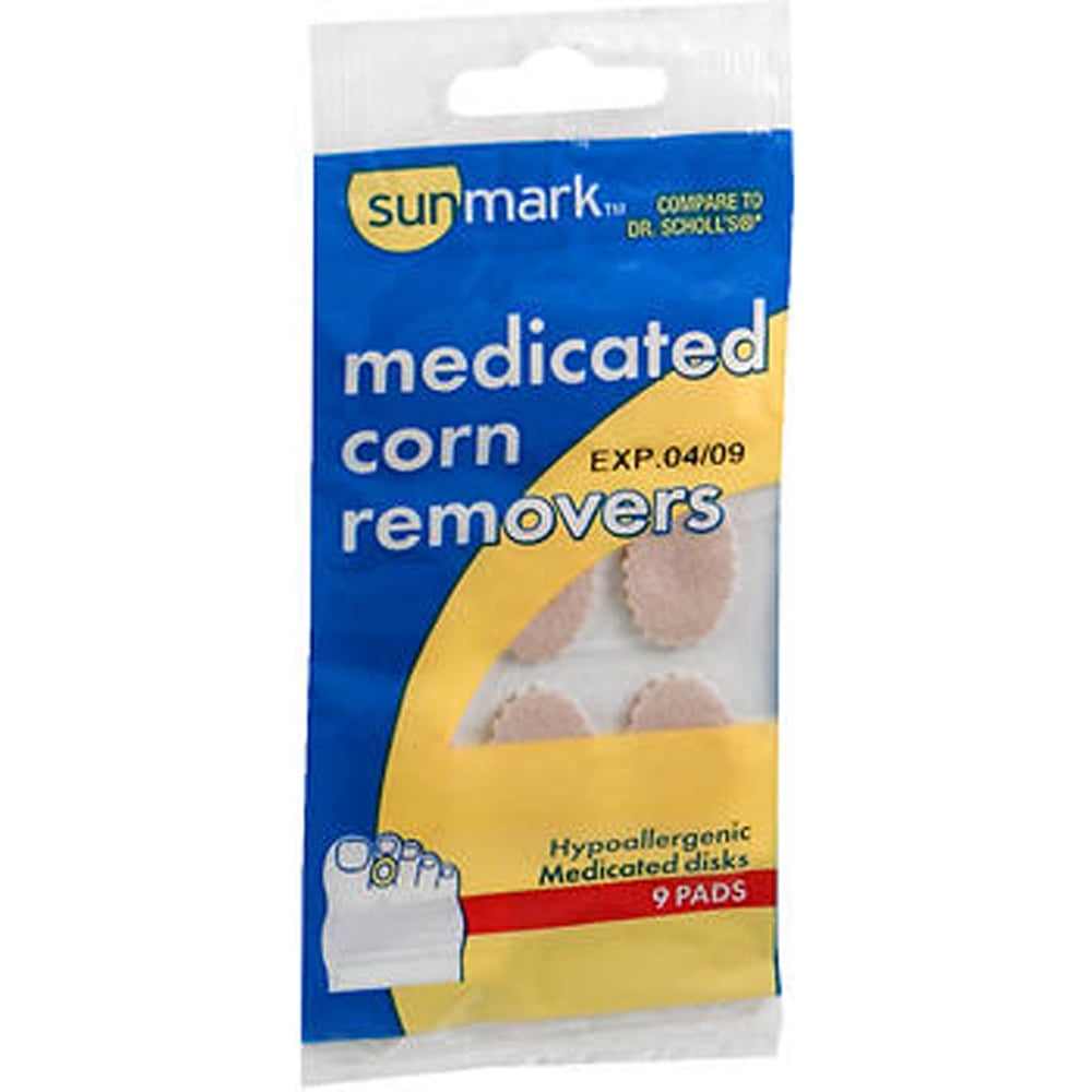 Sunmark Medicated Corn Remover Pads, 9 Count