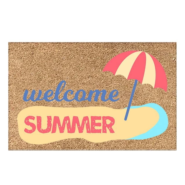 Dsscvnef 40x60cm Décorations Tapis de Sol d'Été Coloré Cadeau Tapis de Sol Coloré Mignonnes Tapis de Sol d'Été Intérieur et Extérieur 6
