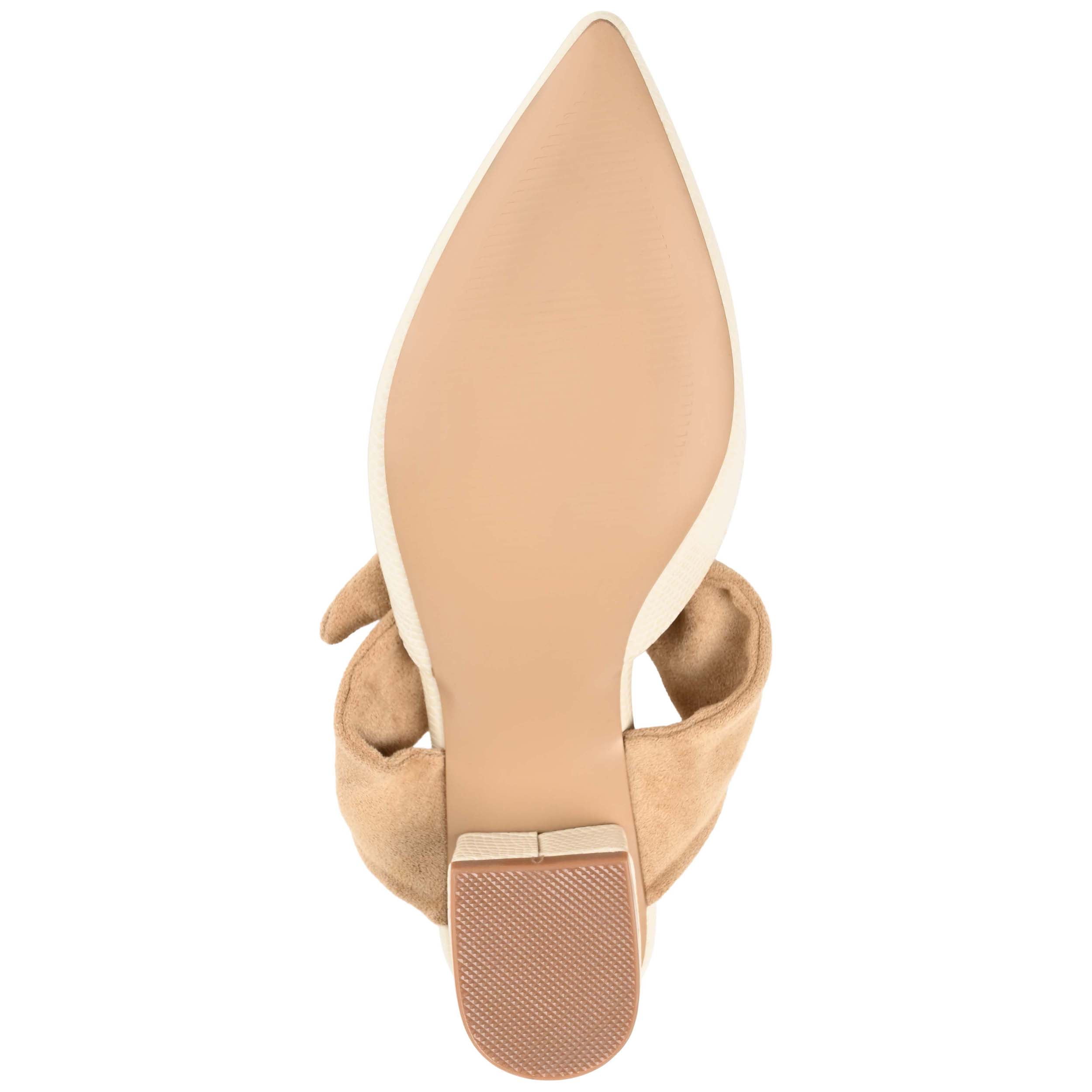 Journee Womens Melora Slip On Pointed Toe Mules Flats