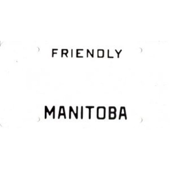 Design it Yourself Manitoba Look Alike Plate. Free Personalization on Plate
