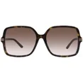 thumbnail image 2 of Gu-cci GG1448SA 002 Lunettes de Soleil pour Femmes Havana/marron Forme Carrée 59mm, 2 of 14