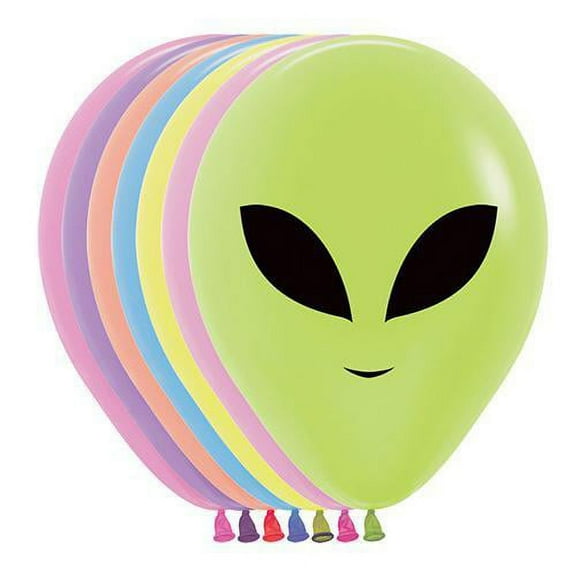 LOONBALLOON Alien, Space, Earth Theme Balloons, 11″ ALIEN