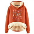 thumbnail image 1 of WEAIXIMIUNG Robe Sweat-Shirt pour Femmes Plus la Dernière Mode Automne et Hiver Épaissi Velours Chaud Cardigan à Capuche pour Femmes, 1 of 2