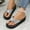 Silver, variant on HAOTAGS Wedge Sandals for Women Casual Outdoor Flip-flops Silver Size 7