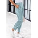 thumbnail image 3 of Pantalones PRETTYGARDEN 2025 Mujer Cintura Alta Tobillo Aqua XXL, 3 of 8