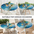 thumbnail image 7 of Blue Gold Wave Marble Pattern Round Fitted Tablecloth with Elastic Edge,Dining Table Cover Waterproof,Outdoor Round Tablecloth for Camping,Dining,Indoor and Outdoor, 7 of 7