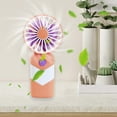 thumbnail image 7 of Diceymbol Mini Portable Fan, Powerful Handheld Fan, Conveniently 3 Speed Personal Small Desk Fan with Base, Lightweight Makeup USB Rechargeable Fan for Stylish Girl Travel Indoor Outdoor, 7 of 7