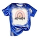 thumbnail image 4 of Camiseta holgada de manga corta con cuello en V y estampado informal elegante para mujer OAVQHLG3B Store  lin121212, 4 of 5