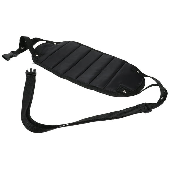 Portable Foot Sling Travel Footrest for Office Airplane Flight Train Black Oxford Cloth Lightweight