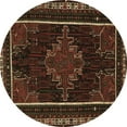 thumbnail image 1 of Ahgly Company Indoor Round Persian Brown Traditional Area Rugs, 8' Round, 1 of 4