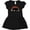 AB-Black, variant on Inktastic Buffalo Retro Sunset Bison Girls Baby Dress