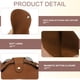 thumbnail image 3 of Funda de gafas de cuero portátil con lanyard para el cuello y la muñeca para hombres y mujeres (marrón), 3 of 7