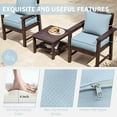 thumbnail image 3 of Kimunuk Outdoor Seat Cushion Set, 22" X 24" X 4" Water-Resistant & Fade-Resistant Patio Furniture Replacement Cushions with Handle and Straps for Sofa Chair, Sky Blue, 3 of 7